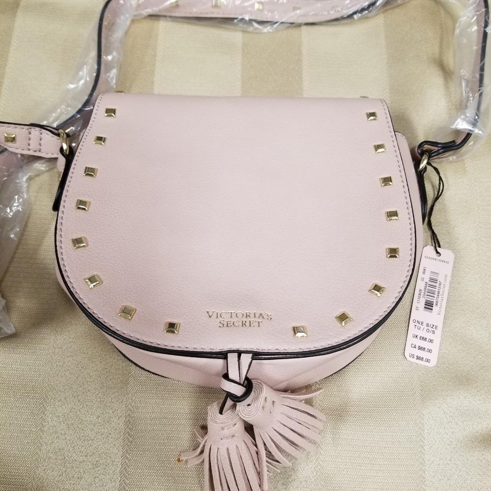 Victoria's Secret Pink Leather Cross-Body Bag